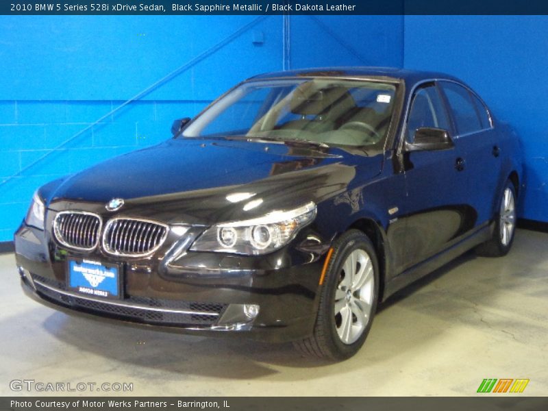 Black Sapphire Metallic / Black Dakota Leather 2010 BMW 5 Series 528i xDrive Sedan