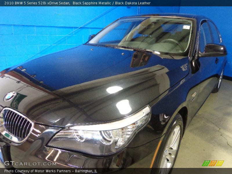 Black Sapphire Metallic / Black Dakota Leather 2010 BMW 5 Series 528i xDrive Sedan