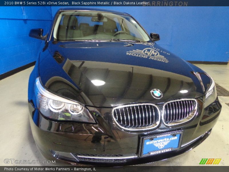 Black Sapphire Metallic / Black Dakota Leather 2010 BMW 5 Series 528i xDrive Sedan