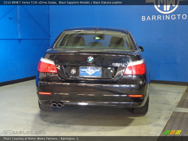Black Sapphire Metallic / Black Dakota Leather 2010 BMW 5 Series 528i xDrive Sedan
