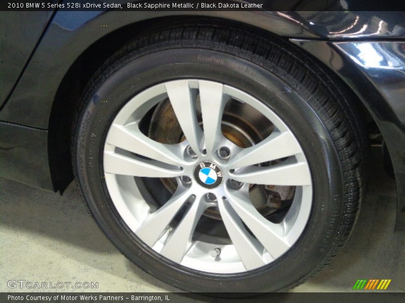 Black Sapphire Metallic / Black Dakota Leather 2010 BMW 5 Series 528i xDrive Sedan