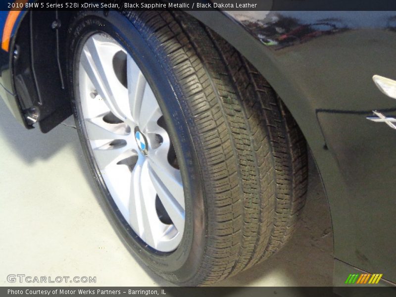 Black Sapphire Metallic / Black Dakota Leather 2010 BMW 5 Series 528i xDrive Sedan