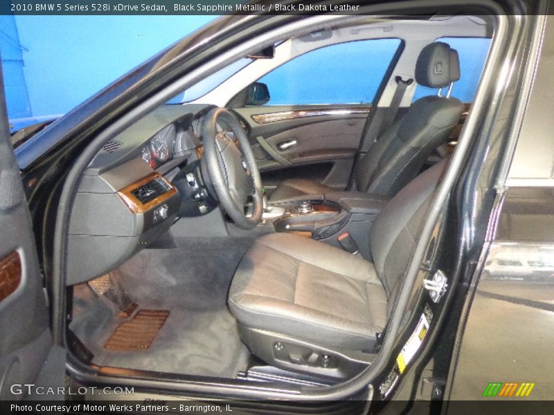 Black Sapphire Metallic / Black Dakota Leather 2010 BMW 5 Series 528i xDrive Sedan
