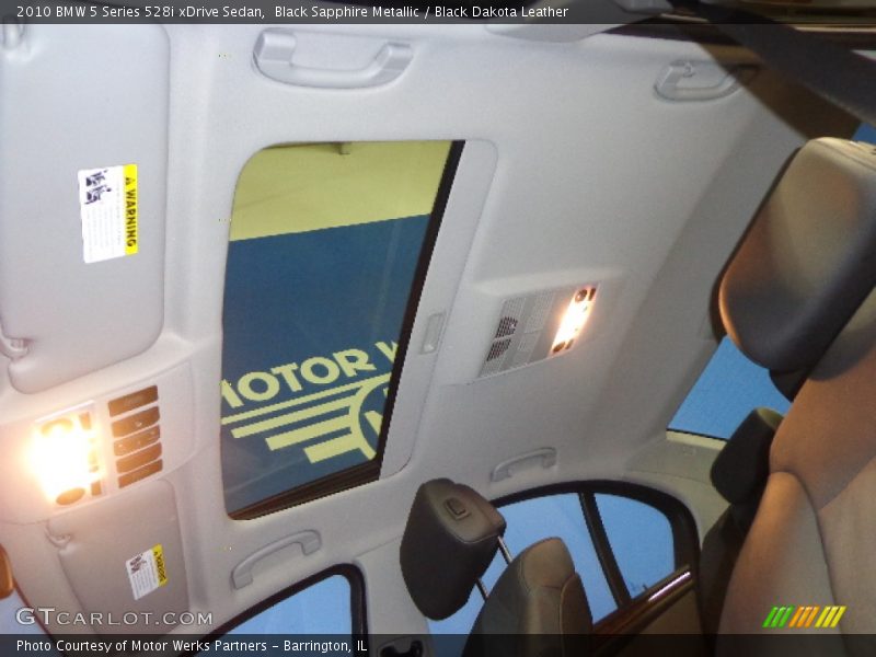 Black Sapphire Metallic / Black Dakota Leather 2010 BMW 5 Series 528i xDrive Sedan