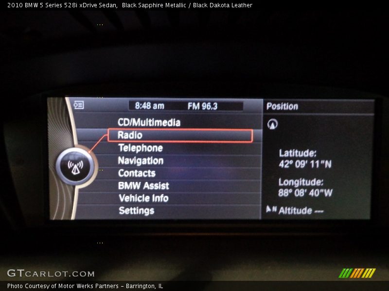 Black Sapphire Metallic / Black Dakota Leather 2010 BMW 5 Series 528i xDrive Sedan