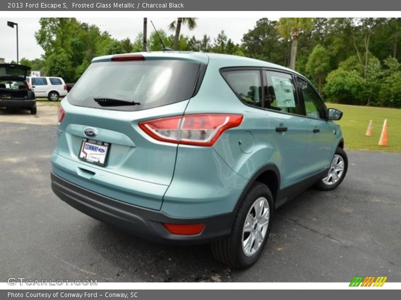 Frosted Glass Metallic / Charcoal Black 2013 Ford Escape S