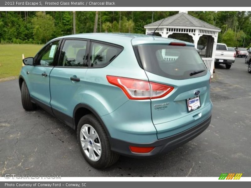 Frosted Glass Metallic / Charcoal Black 2013 Ford Escape S