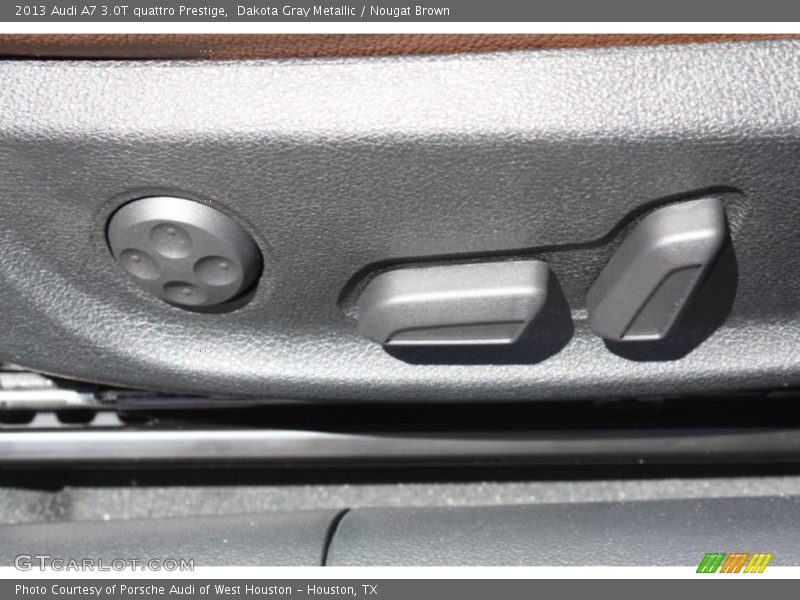 Dakota Gray Metallic / Nougat Brown 2013 Audi A7 3.0T quattro Prestige