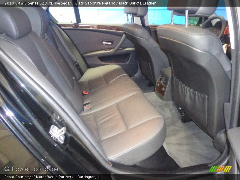 Black Sapphire Metallic / Black Dakota Leather 2010 BMW 5 Series 528i xDrive Sedan