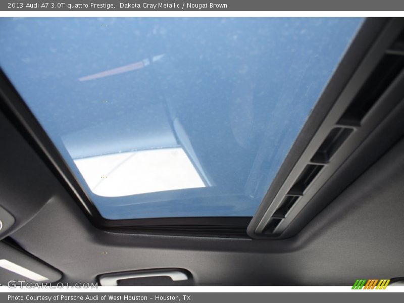 Dakota Gray Metallic / Nougat Brown 2013 Audi A7 3.0T quattro Prestige