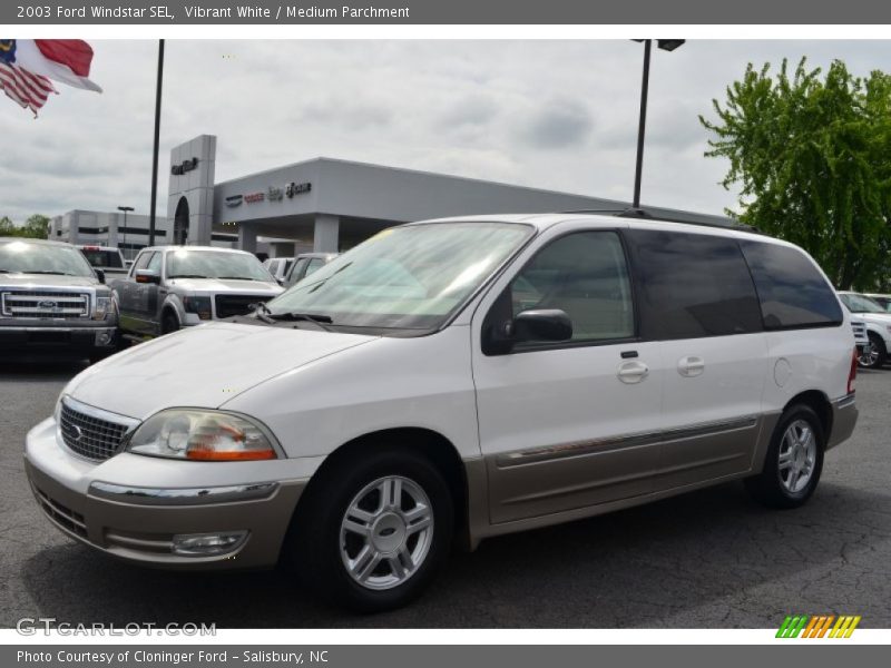 Vibrant White / Medium Parchment 2003 Ford Windstar SEL