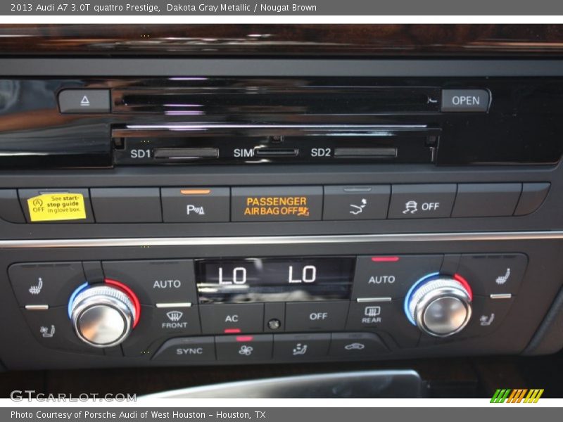 Dakota Gray Metallic / Nougat Brown 2013 Audi A7 3.0T quattro Prestige