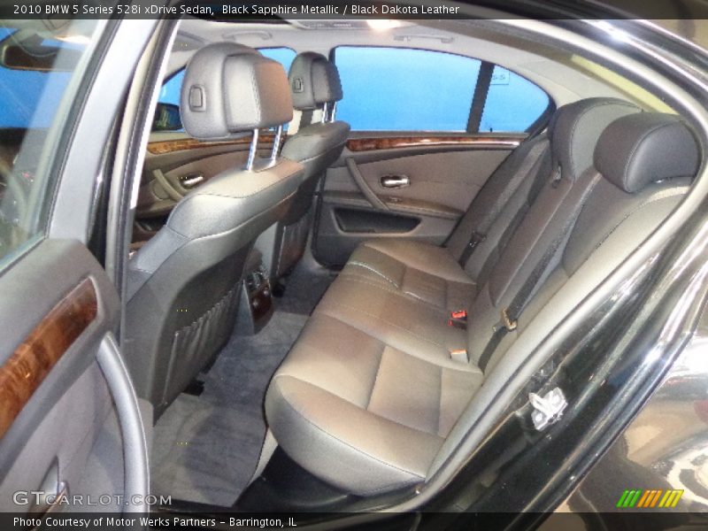 Black Sapphire Metallic / Black Dakota Leather 2010 BMW 5 Series 528i xDrive Sedan