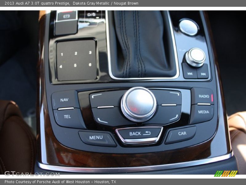 Dakota Gray Metallic / Nougat Brown 2013 Audi A7 3.0T quattro Prestige