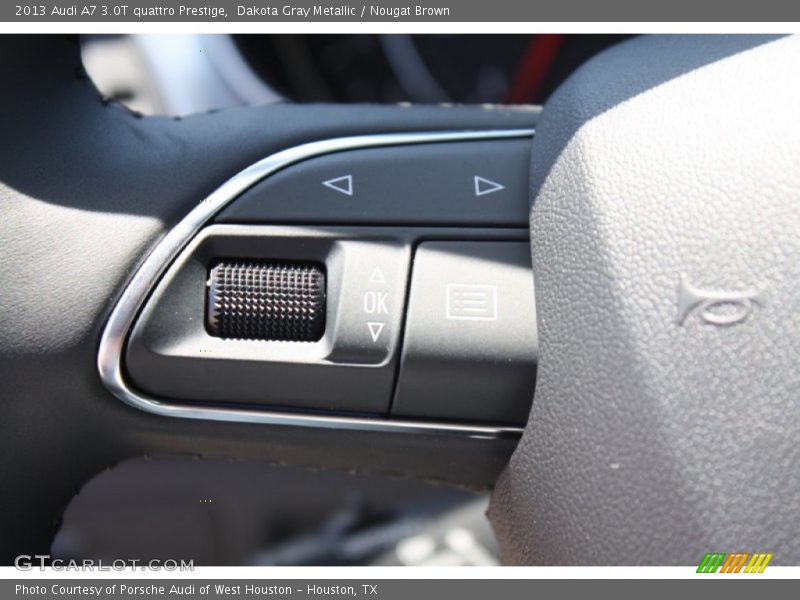 Dakota Gray Metallic / Nougat Brown 2013 Audi A7 3.0T quattro Prestige