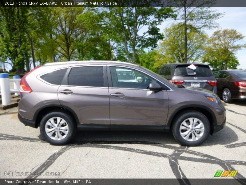 Urban Titanium Metallic / Beige 2013 Honda CR-V EX-L AWD