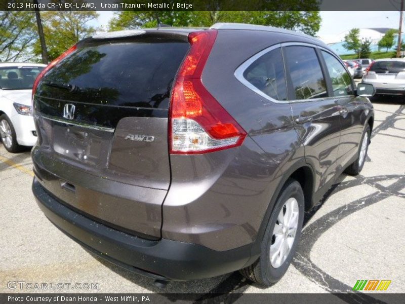 Urban Titanium Metallic / Beige 2013 Honda CR-V EX-L AWD