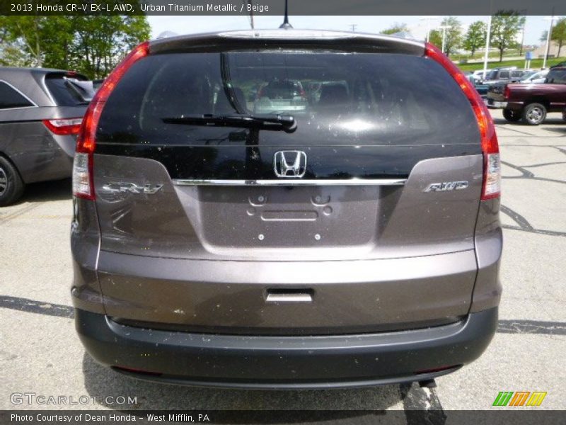 Urban Titanium Metallic / Beige 2013 Honda CR-V EX-L AWD
