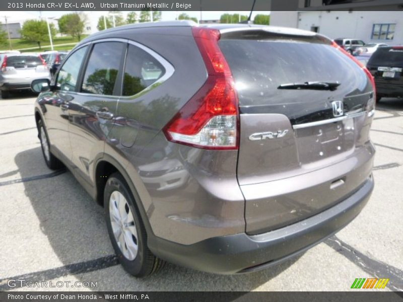 Urban Titanium Metallic / Beige 2013 Honda CR-V EX-L AWD