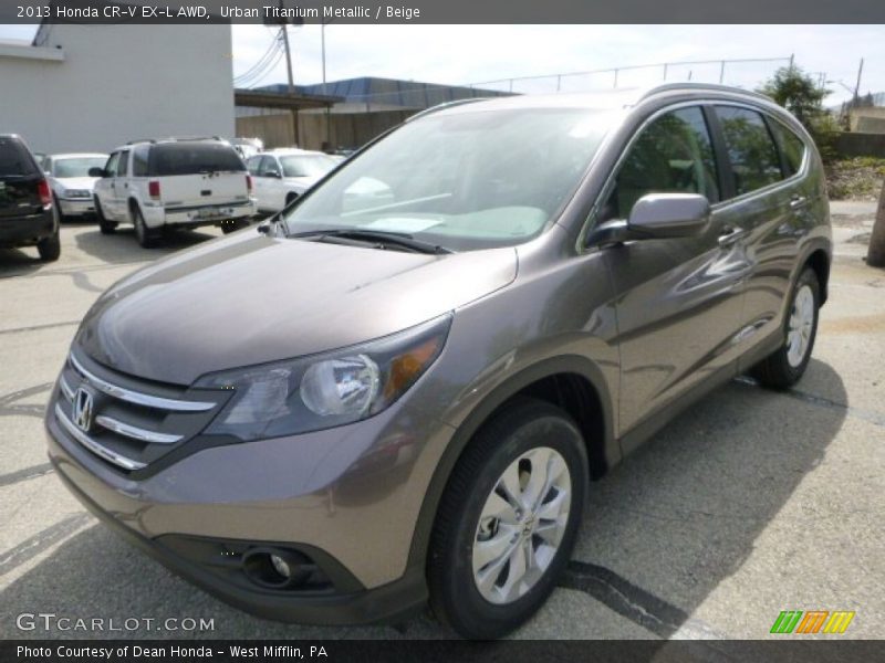 Urban Titanium Metallic / Beige 2013 Honda CR-V EX-L AWD