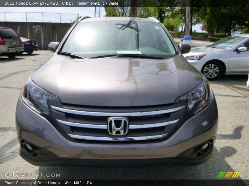 Urban Titanium Metallic / Beige 2013 Honda CR-V EX-L AWD