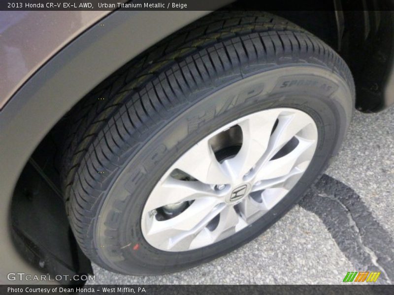 Urban Titanium Metallic / Beige 2013 Honda CR-V EX-L AWD
