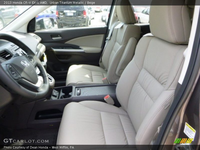 Urban Titanium Metallic / Beige 2013 Honda CR-V EX-L AWD