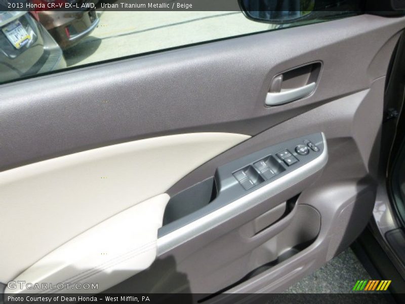Urban Titanium Metallic / Beige 2013 Honda CR-V EX-L AWD