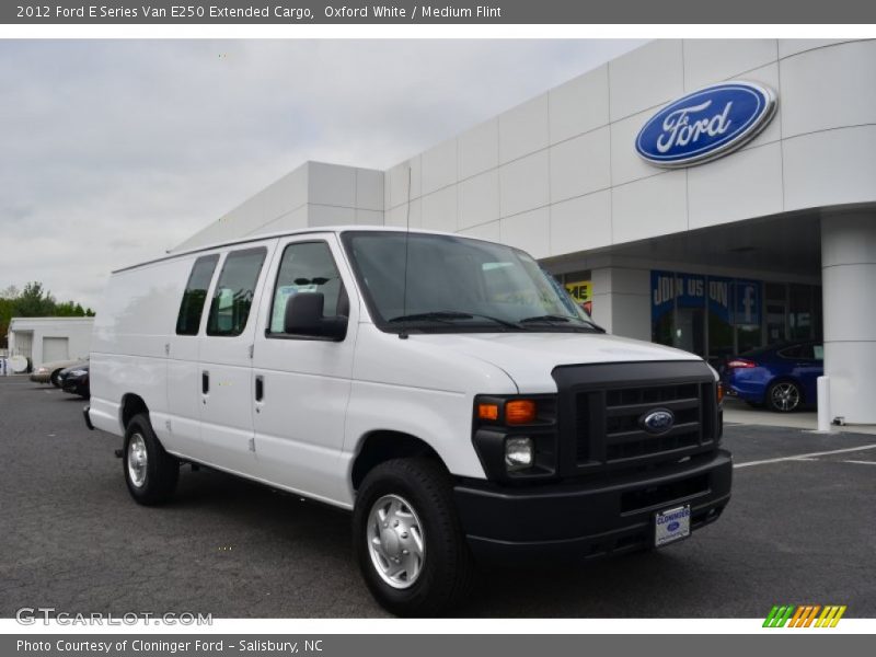 Oxford White / Medium Flint 2012 Ford E Series Van E250 Extended Cargo