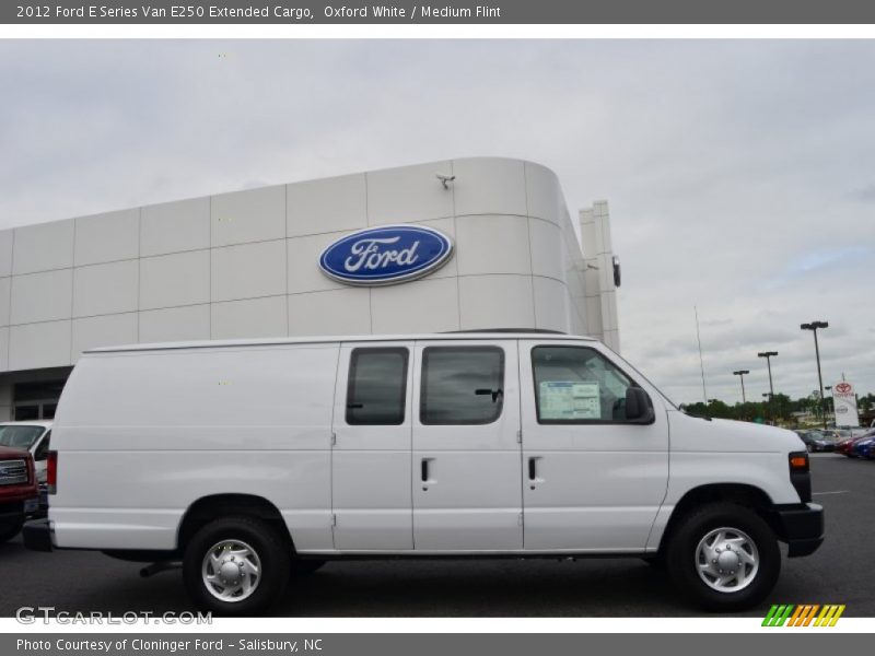 Oxford White / Medium Flint 2012 Ford E Series Van E250 Extended Cargo