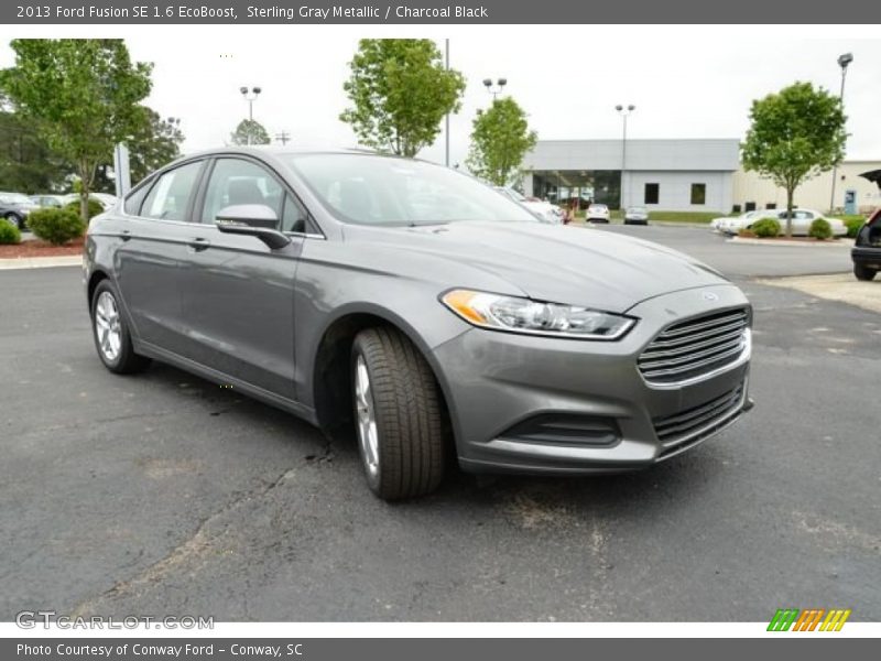 Sterling Gray Metallic / Charcoal Black 2013 Ford Fusion SE 1.6 EcoBoost