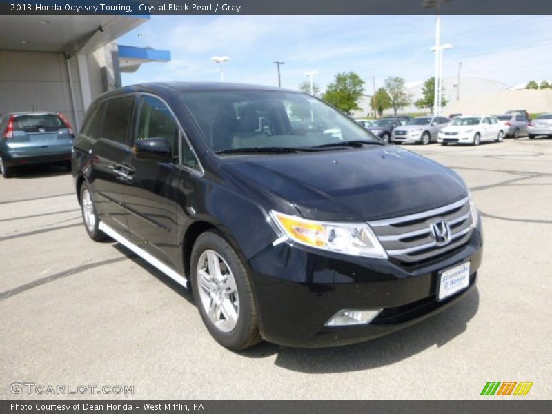 Crystal Black Pearl / Gray 2013 Honda Odyssey Touring