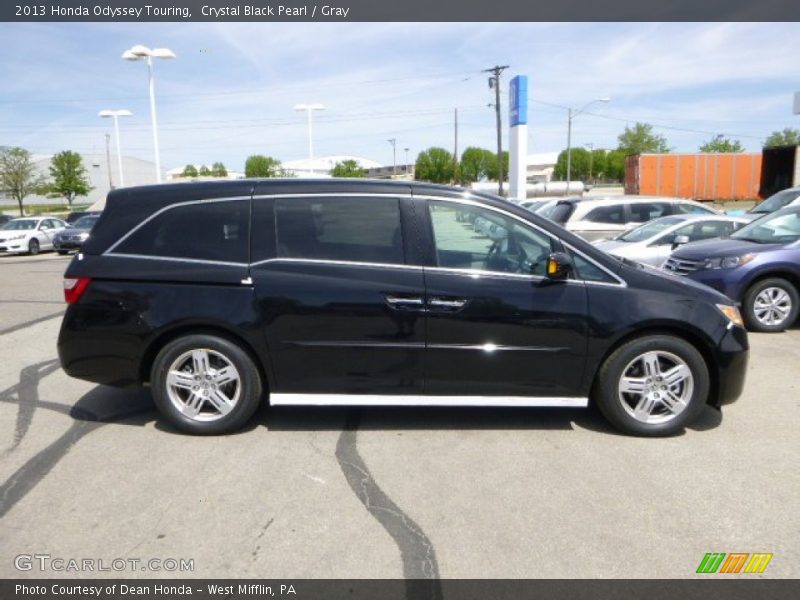 Crystal Black Pearl / Gray 2013 Honda Odyssey Touring