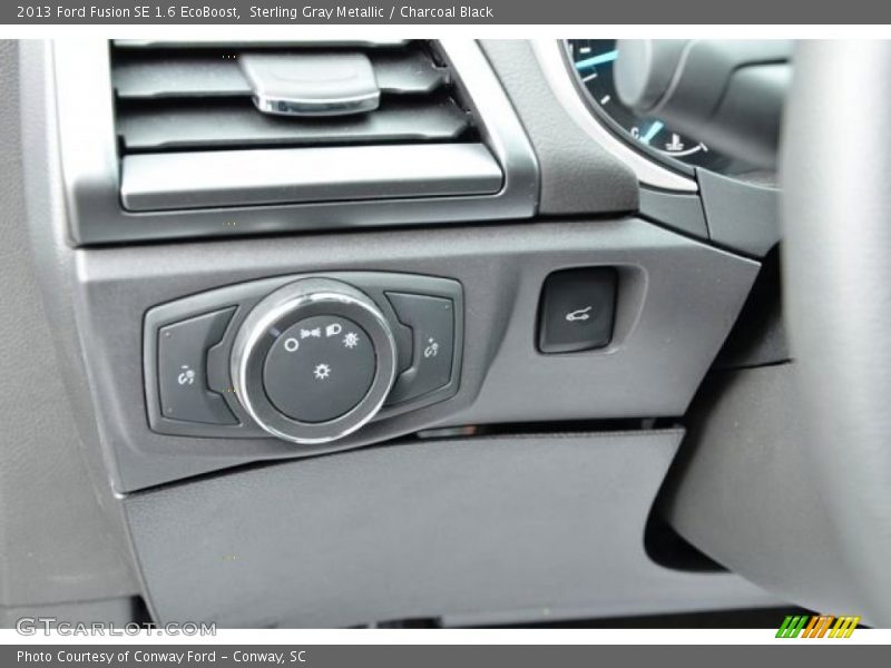 Sterling Gray Metallic / Charcoal Black 2013 Ford Fusion SE 1.6 EcoBoost