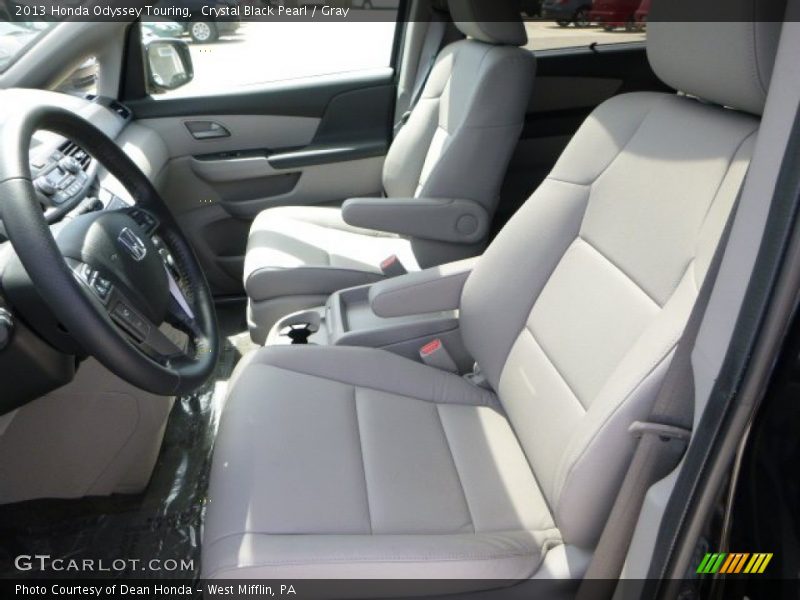 Crystal Black Pearl / Gray 2013 Honda Odyssey Touring