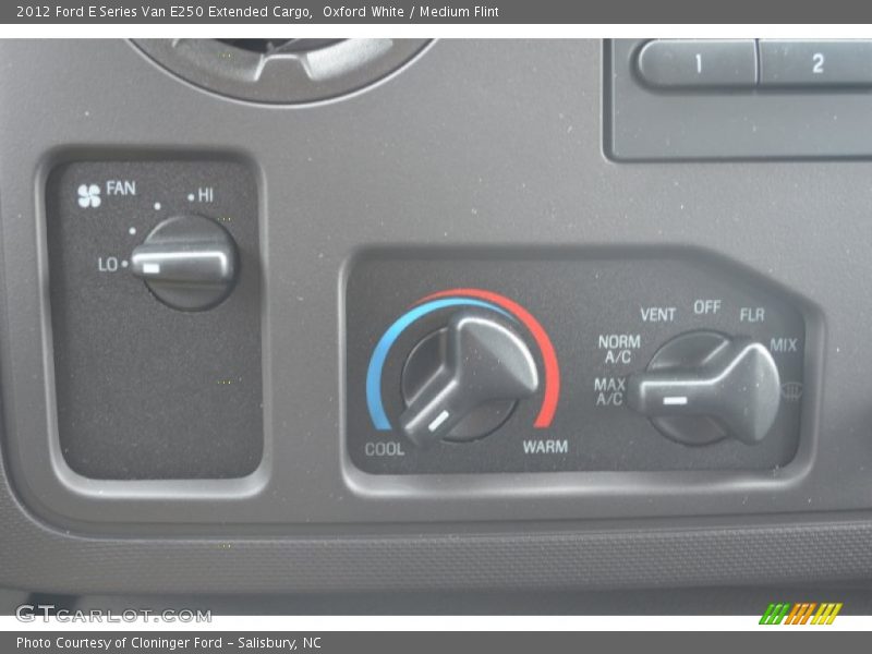 Oxford White / Medium Flint 2012 Ford E Series Van E250 Extended Cargo