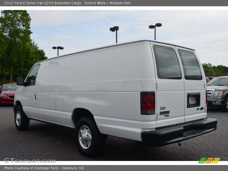 Oxford White / Medium Flint 2012 Ford E Series Van E250 Extended Cargo