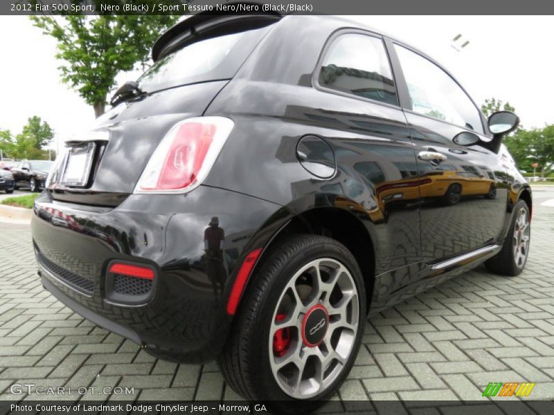 Nero (Black) / Sport Tessuto Nero/Nero (Black/Black) 2012 Fiat 500 Sport