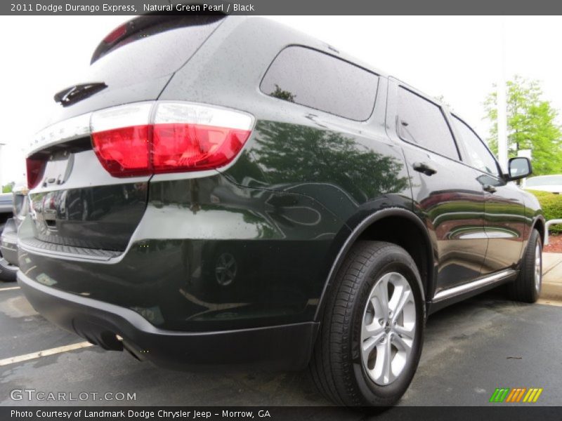Natural Green Pearl / Black 2011 Dodge Durango Express