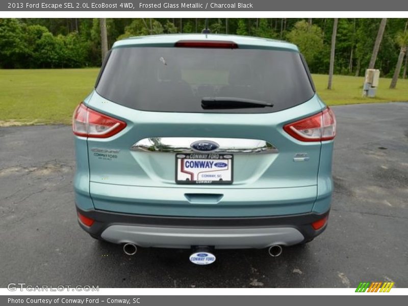 Frosted Glass Metallic / Charcoal Black 2013 Ford Escape SEL 2.0L EcoBoost 4WD