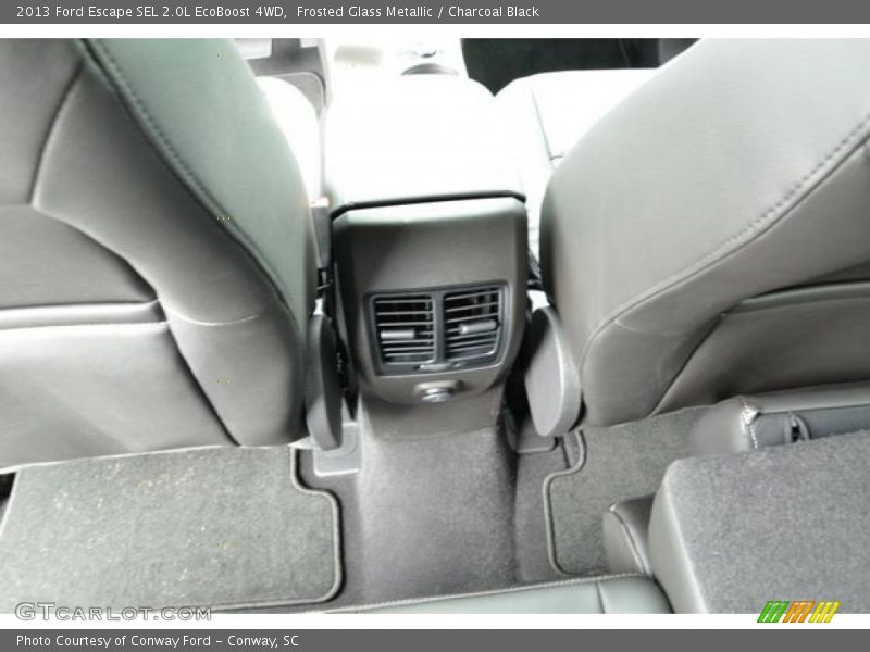 Frosted Glass Metallic / Charcoal Black 2013 Ford Escape SEL 2.0L EcoBoost 4WD