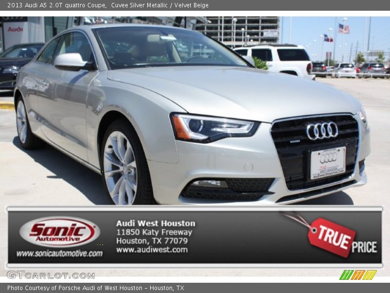 Cuvee Silver Metallic / Velvet Beige 2013 Audi A5 2.0T quattro Coupe
