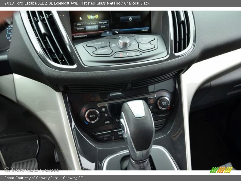 Frosted Glass Metallic / Charcoal Black 2013 Ford Escape SEL 2.0L EcoBoost 4WD