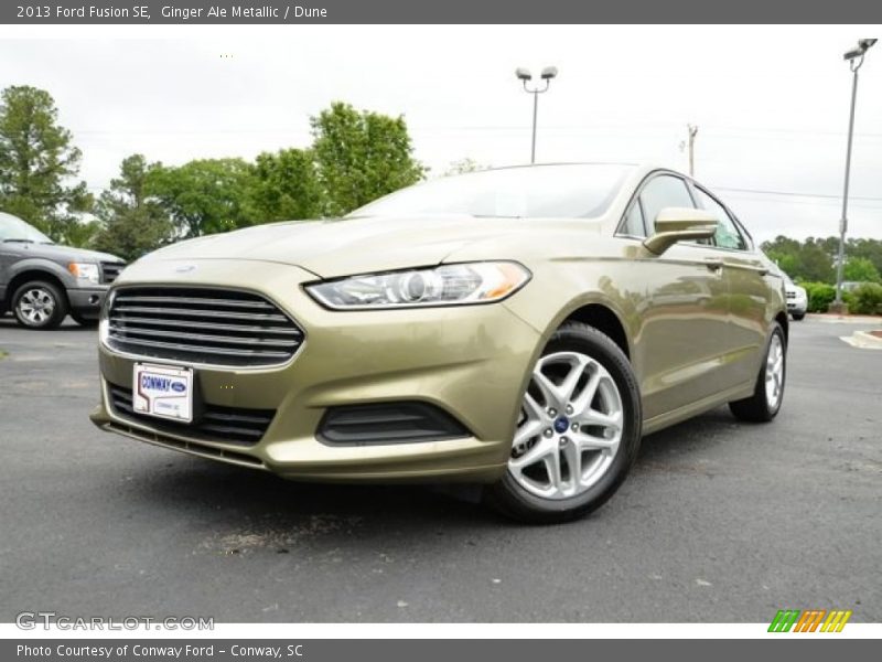 Ginger Ale Metallic / Dune 2013 Ford Fusion SE
