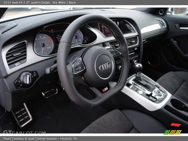 Ibis White / Black 2013 Audi S4 3.0T quattro Sedan