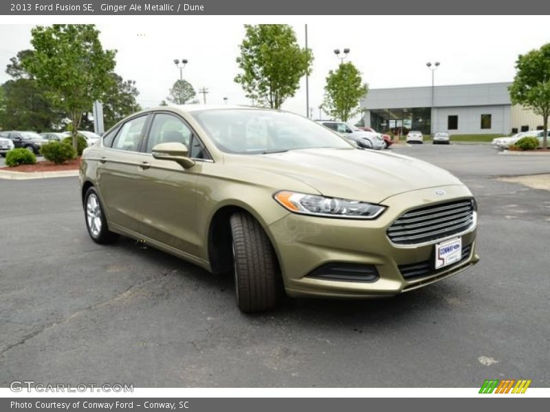 Ginger Ale Metallic / Dune 2013 Ford Fusion SE