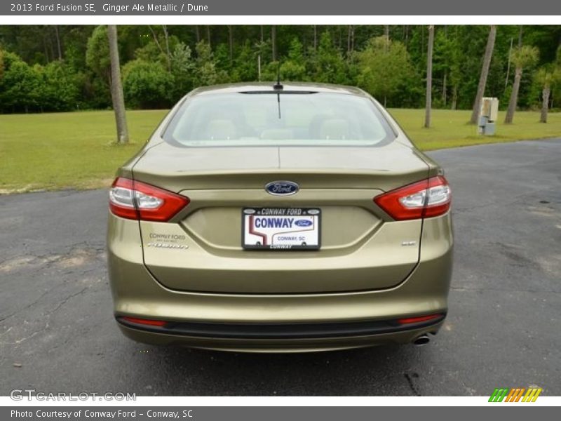 Ginger Ale Metallic / Dune 2013 Ford Fusion SE