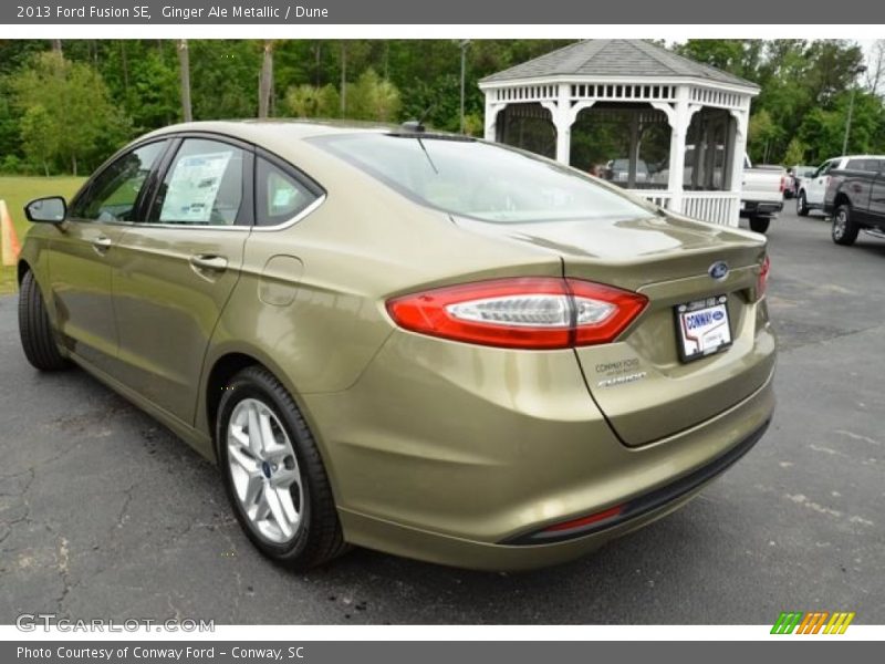 Ginger Ale Metallic / Dune 2013 Ford Fusion SE