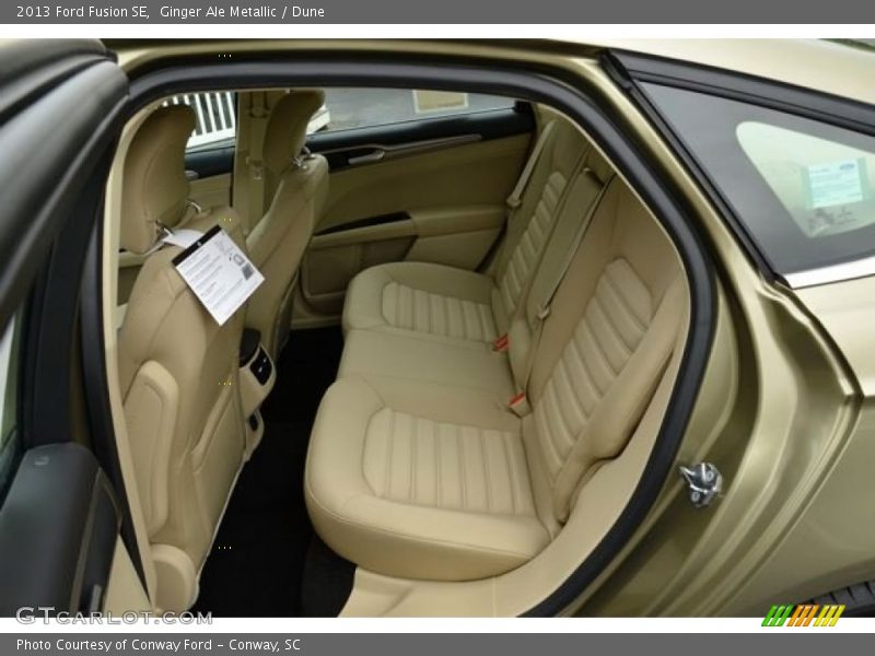 Rear Seat of 2013 Fusion SE