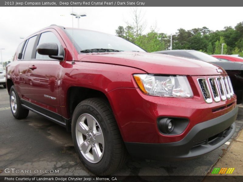 Deep Cherry Red Crystal Pearl / Dark Slate Gray 2013 Jeep Compass Latitude
